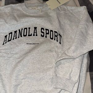 Adanola Active Lifestyle Light Gray Sweatshirt